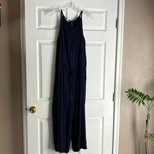 Navy blue Xl wide leg capri jumpsuit. Maurices brand. Never been worn. No tags